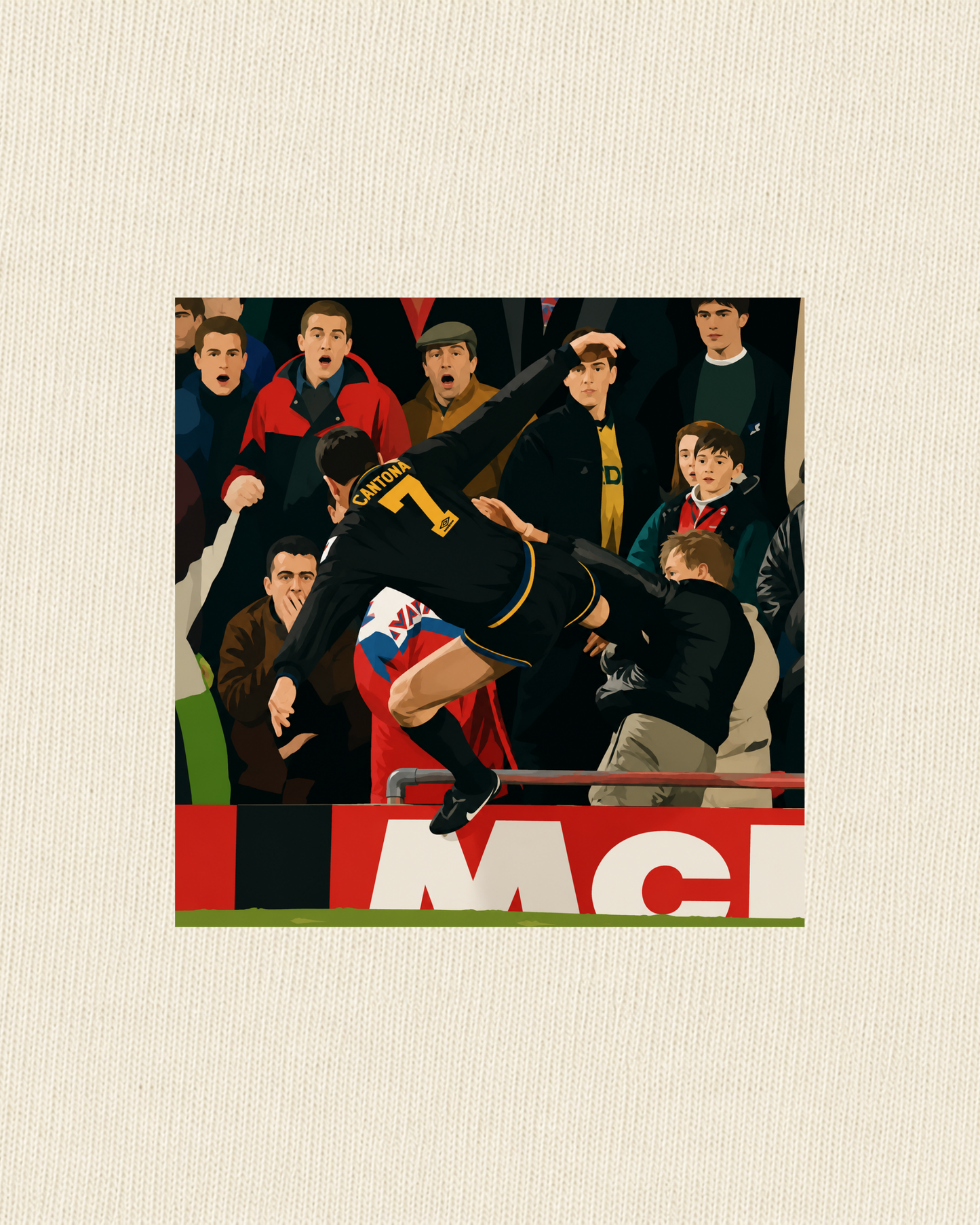 Manchester United - Kung Fu Cantona | Printed Club Classic T-Shirt