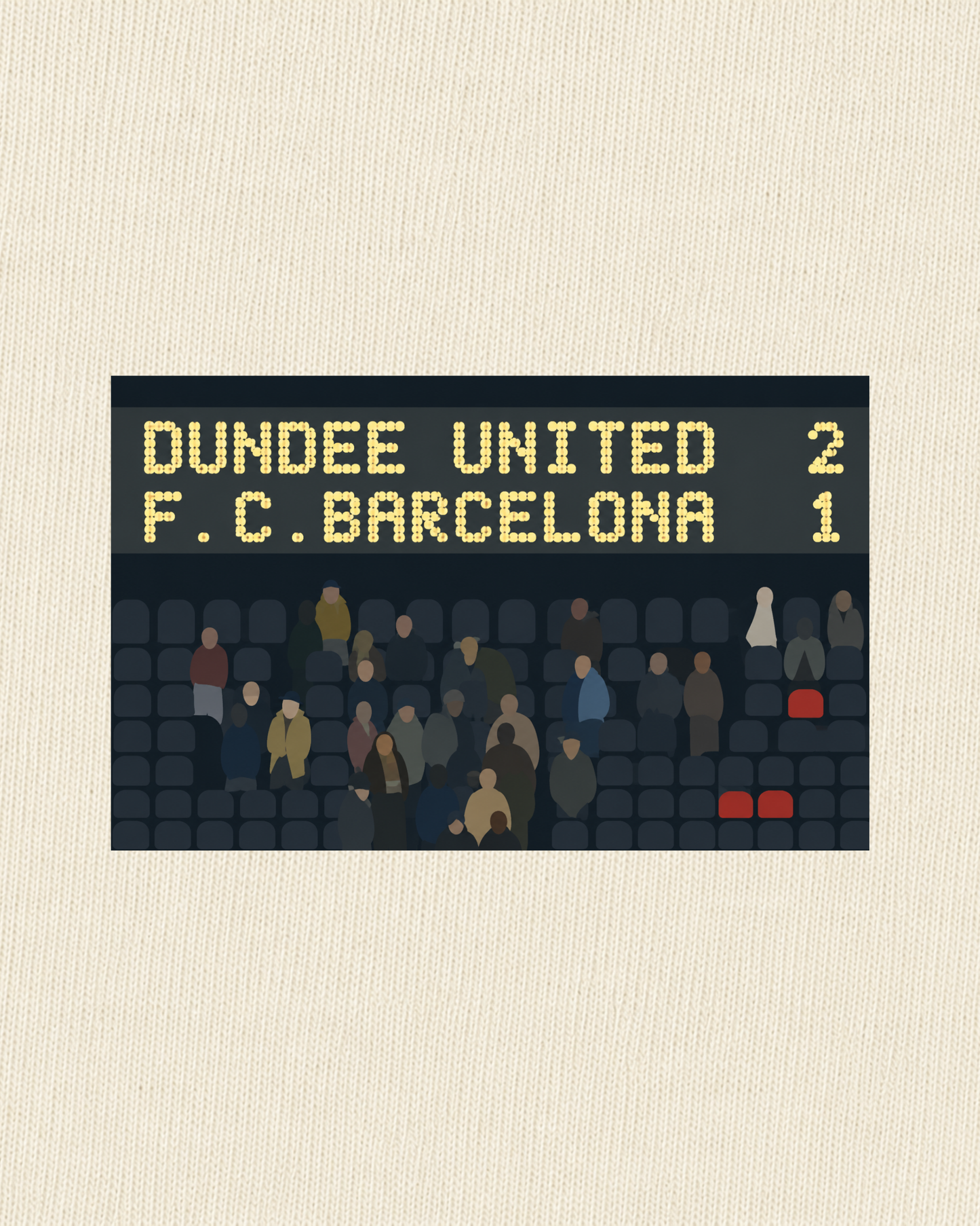 Dundee United - 2-1 vs Barcelona | Printed Club Classic T-Shirt
