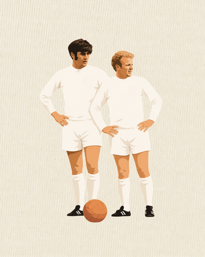 Leeds United - Bremner & Lorimer | Printed Club Classic T-Shirt