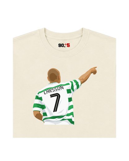 Celtic FC - Larsson 7 | Printed Club Classic T-Shirt