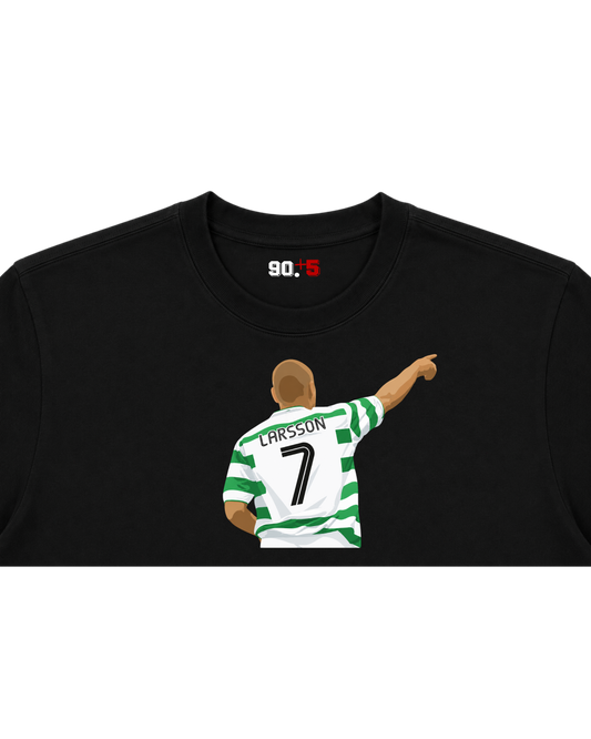 Celtic FC - Larsson 7 | Printed Club Classic T-Shirt