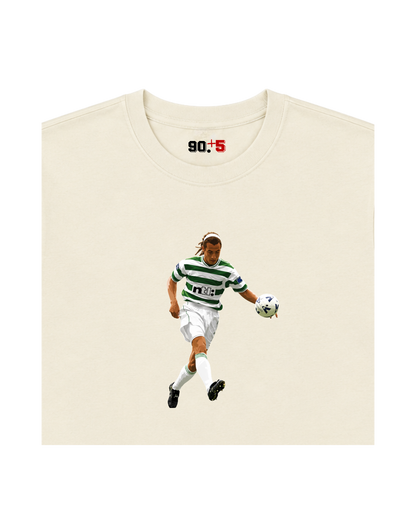 Celtic FC - Larsson Chip vs Rangers | Printed Club Classic T-Shirt