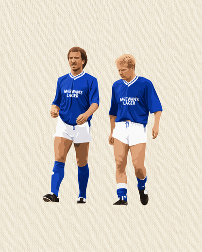 Rangers FC - Souness & Mo | Printed Club Classic T-Shirt