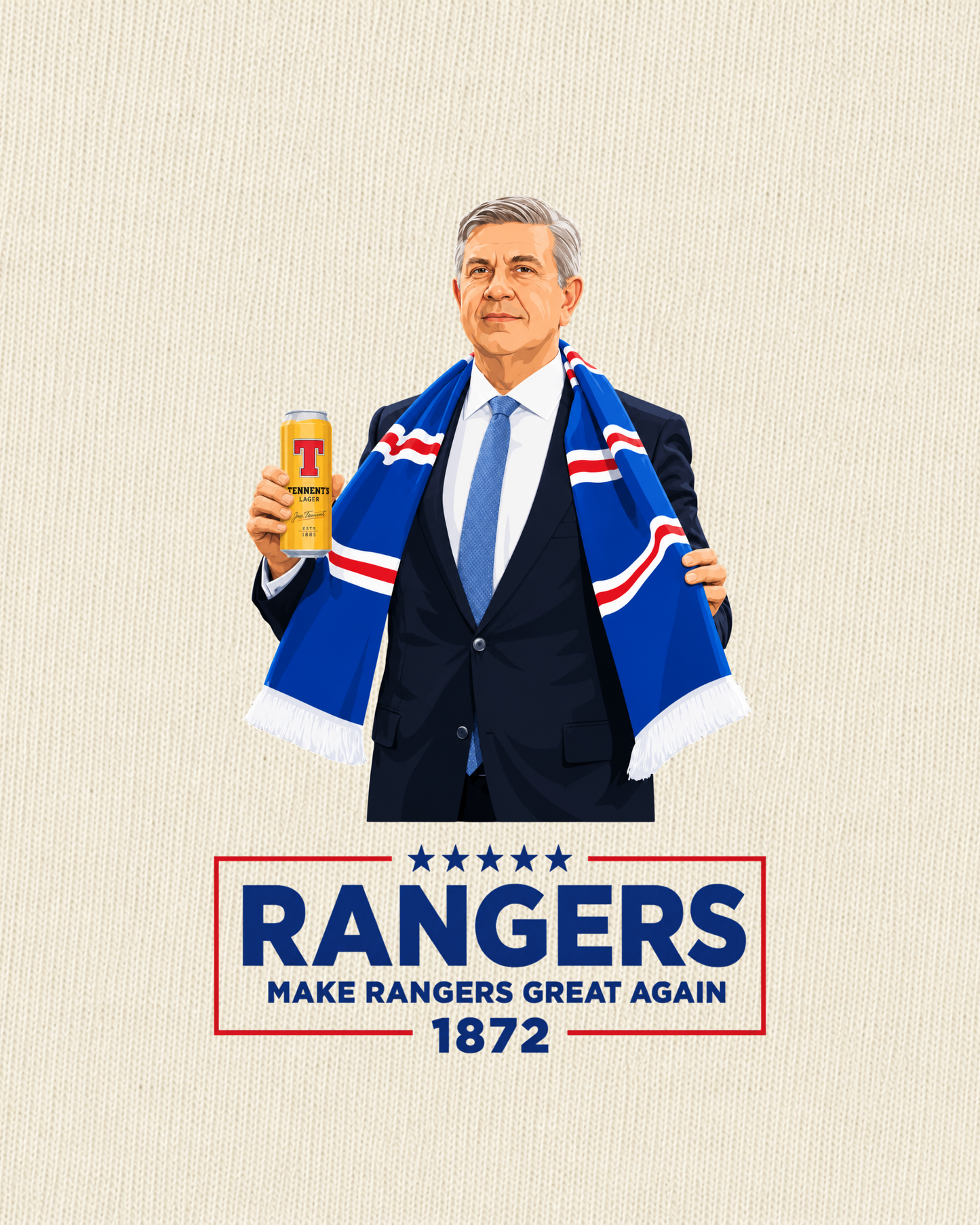 Rangers FC - Make Rangers Great Again | Printed Club Classic T-Shirt