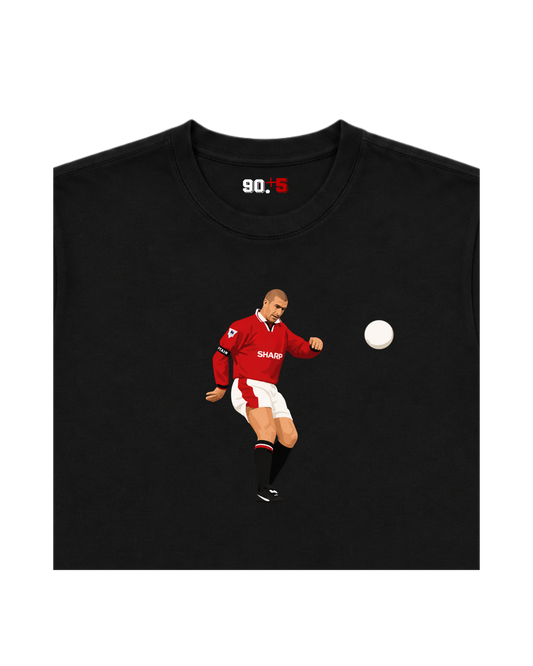 Manchester United - Cantona Chip vs Sunderland | Printed Club Classic T-Shirt