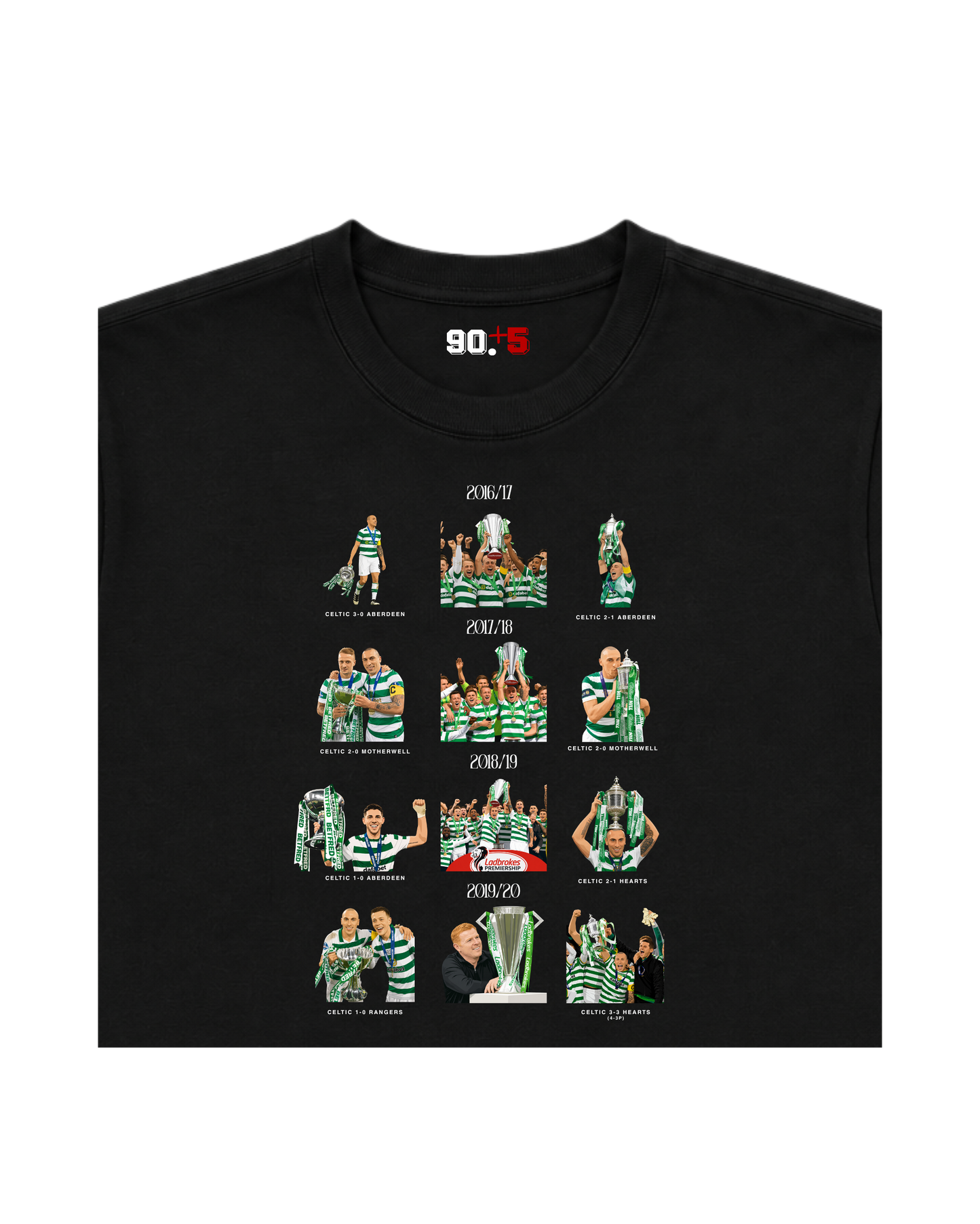 Celtic FC - Quadruple Treble | Printed Club Classic T-Shirt