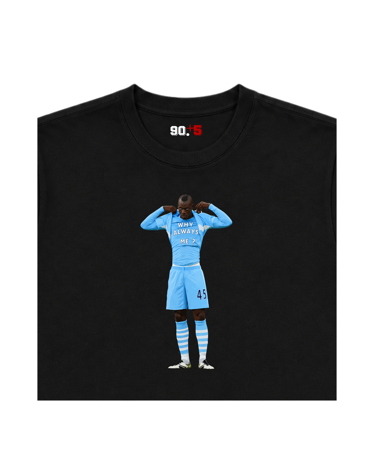 Manchester City - Why Always Balotelli? | Printed Club Classic T-Shirt
