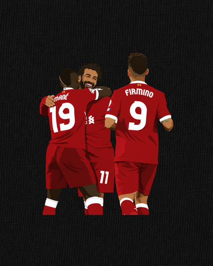 Liverpool - Firmino, Mané & Salah | Printed Club Classic T-Shirt