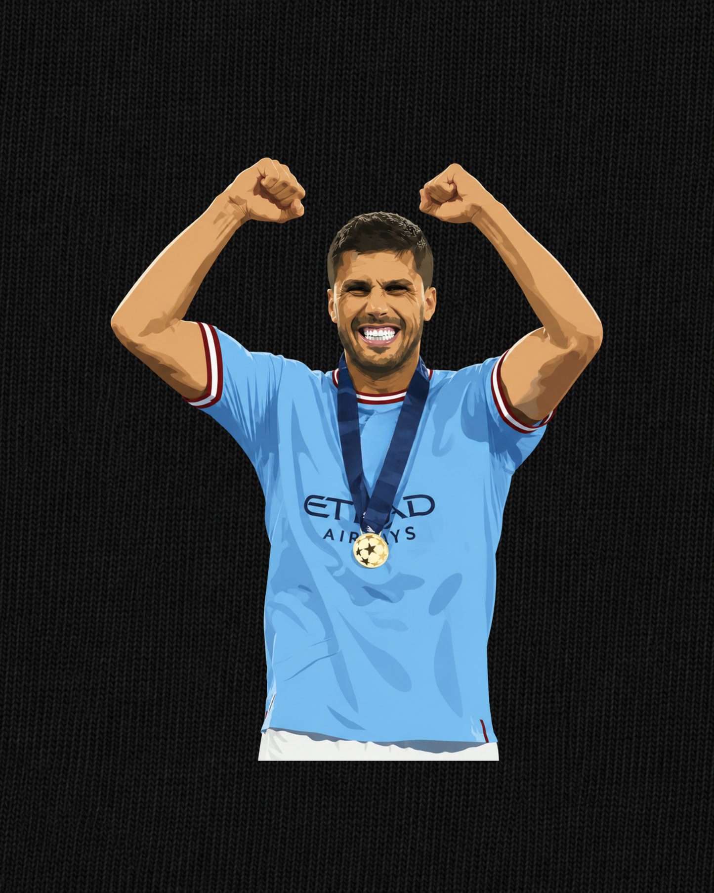 Manchester City - Rodri | Printed Club Classic T-Shirt