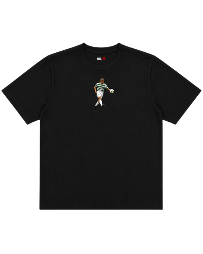 Celtic FC - Larsson Chip vs Rangers | Printed Club Classic T-Shirt