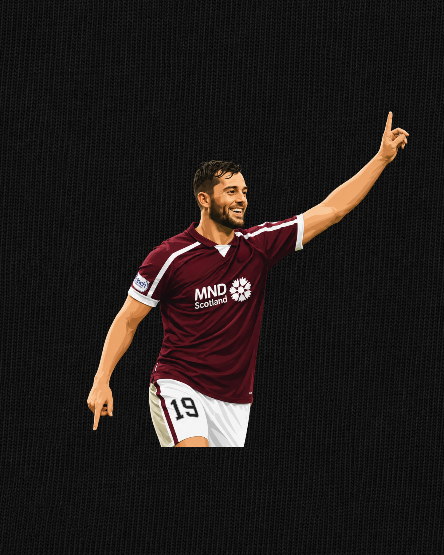Heart of Midlothian - Halkett | Printed Club Classic T-Shirt