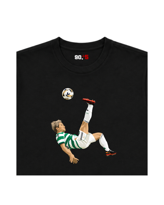 Celtic FC - Maeda Overhead Kick vs Rangers | Printed Club Classic T-Shirt