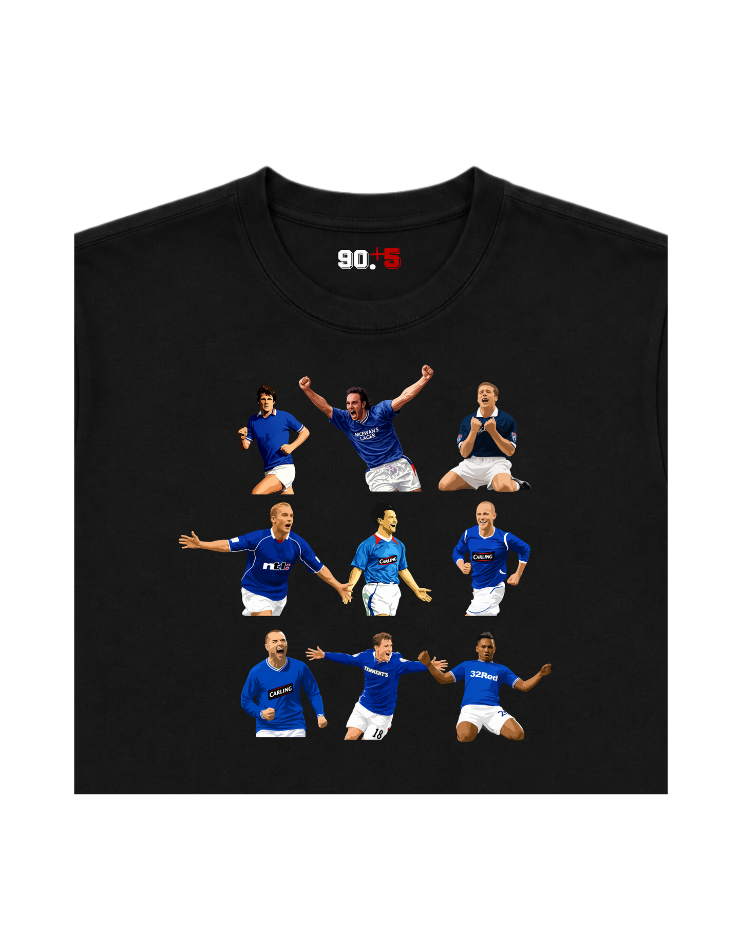 Rangers FC - Strikers | Printed Club Classic T-Shirt