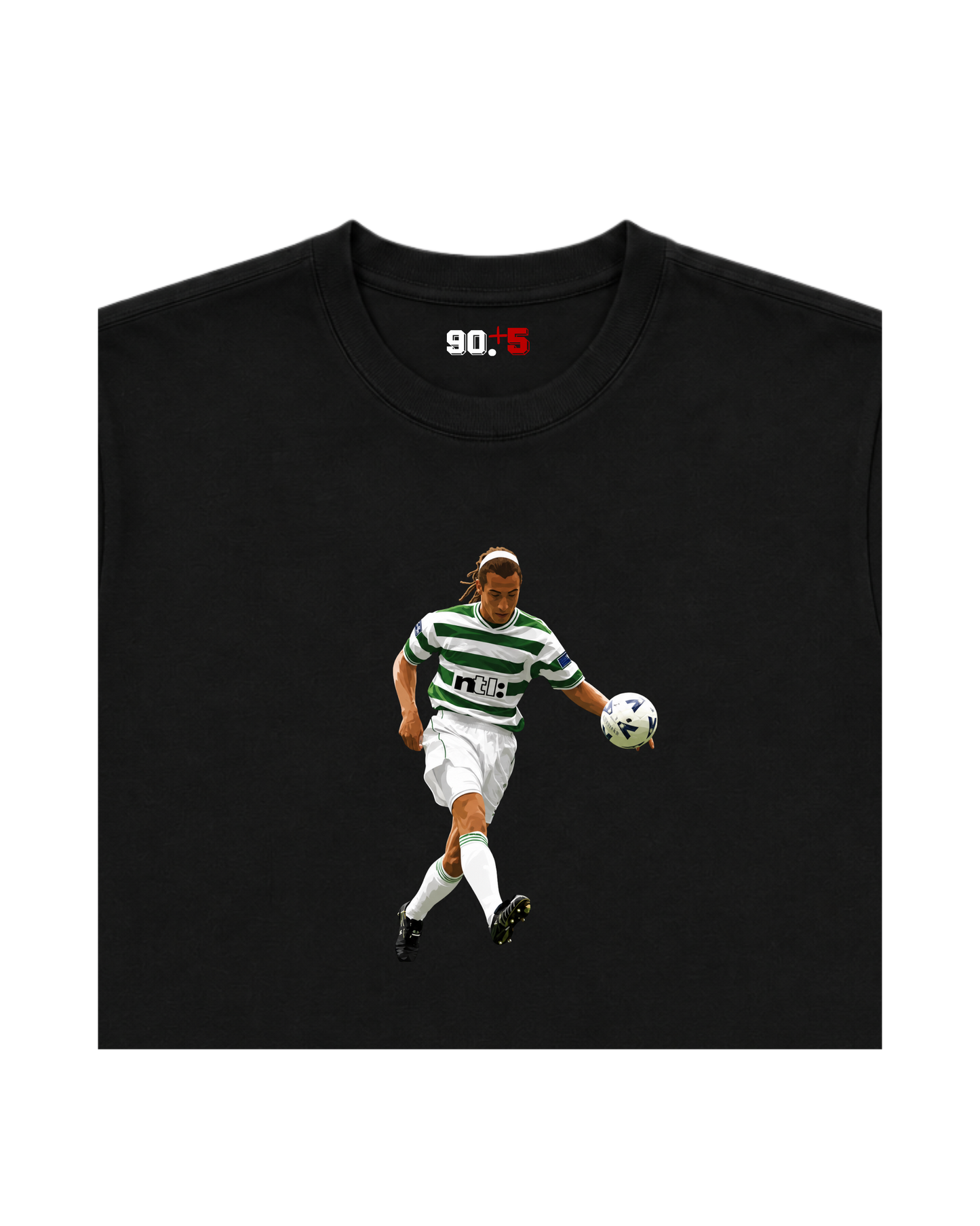 Celtic FC - Larsson Chip vs Rangers | Printed Club Classic T-Shirt