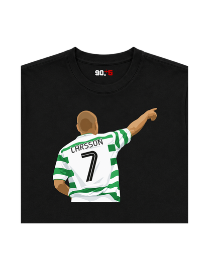 Celtic FC - Larsson 7 | Printed Club Classic T-Shirt