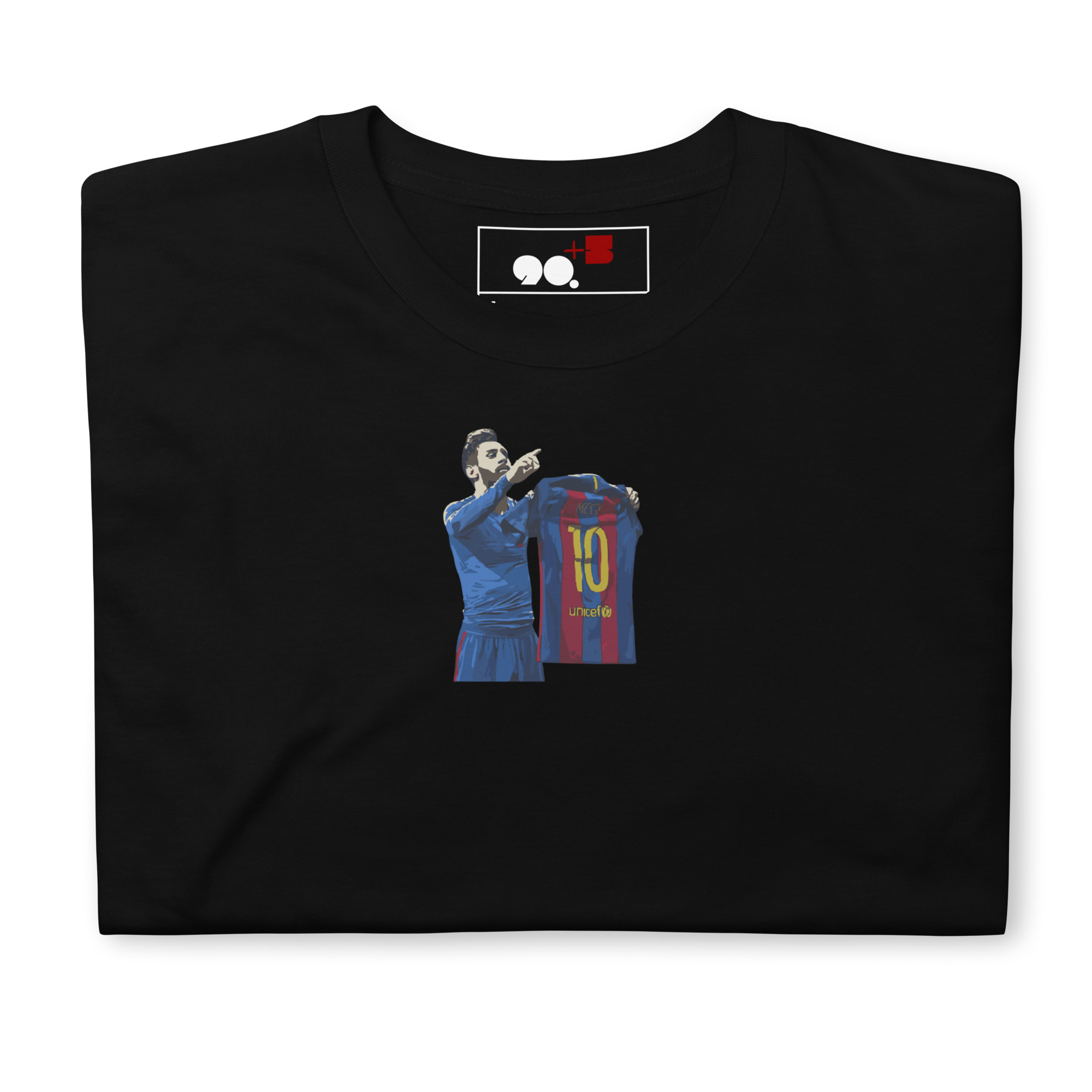 Barcelona - Messi Celebration vs Real Madrid | Printed Club Classic T-Shirt