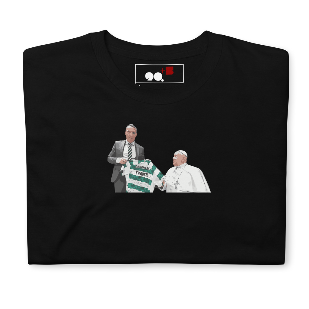 Celtic - Pope Francis & Brendan Rodgers | Printed Club Classic T-Shirt