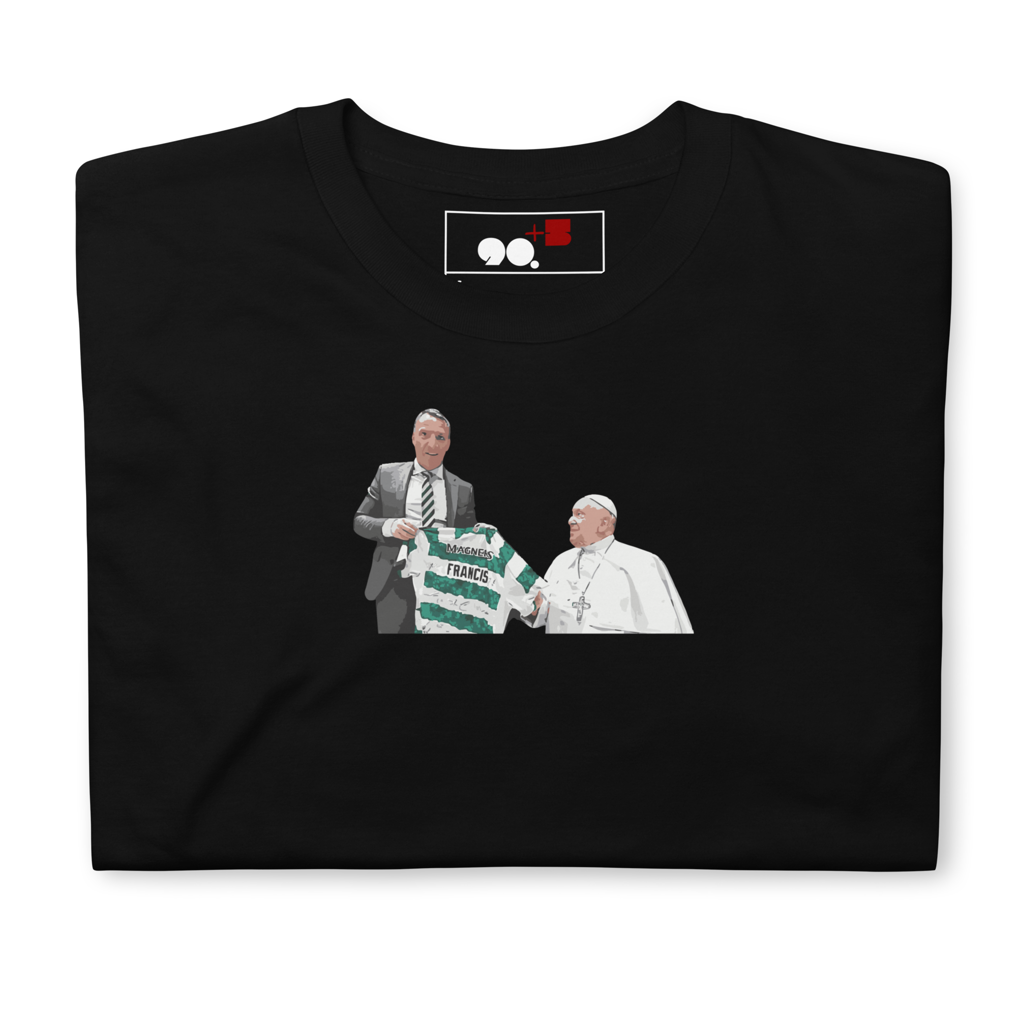Celtic - Pope Francis & Brendan Rodgers | Printed Club Classic T-Shirt