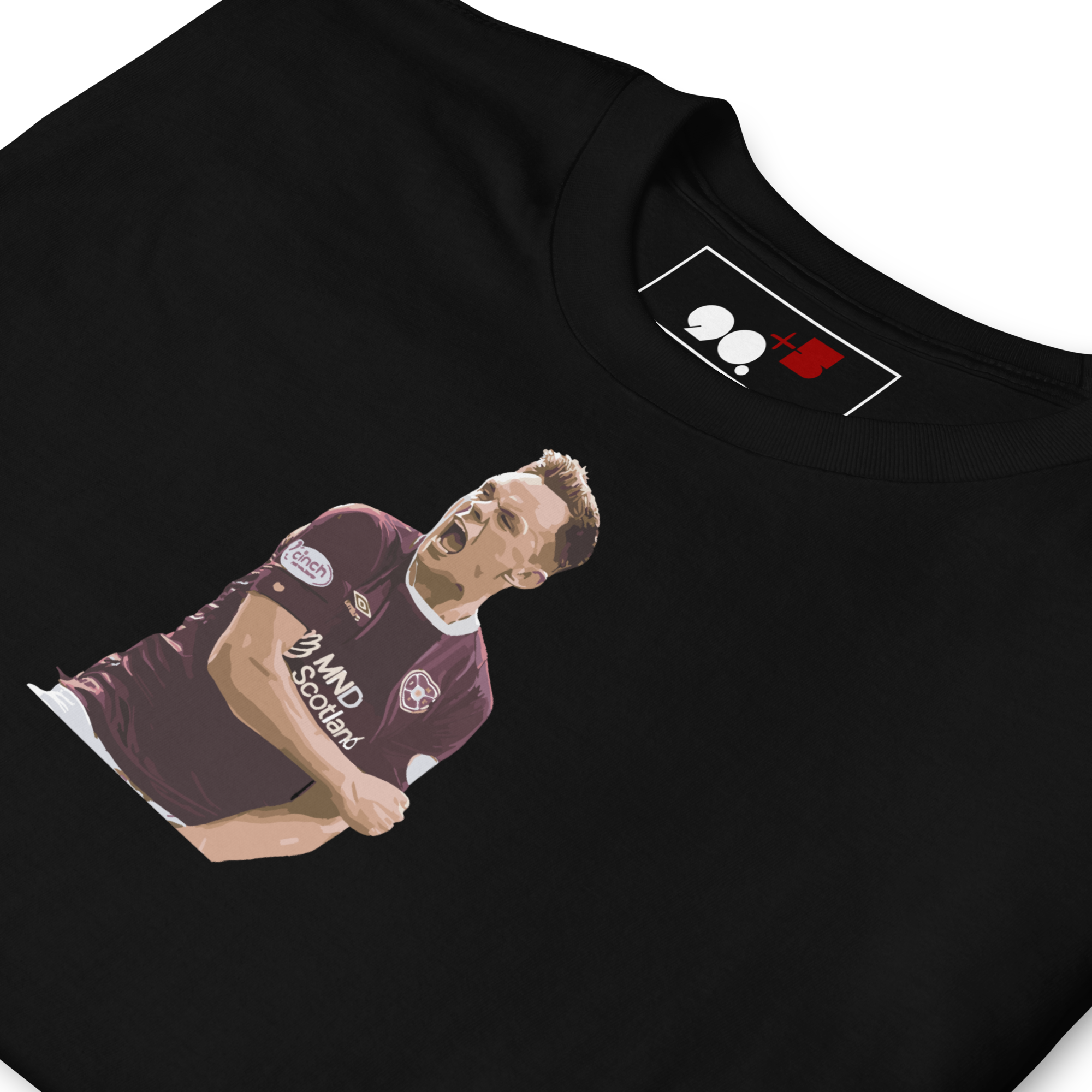 Heart Of Midlothian - Shankland | Printed Club Classic T-Shirt