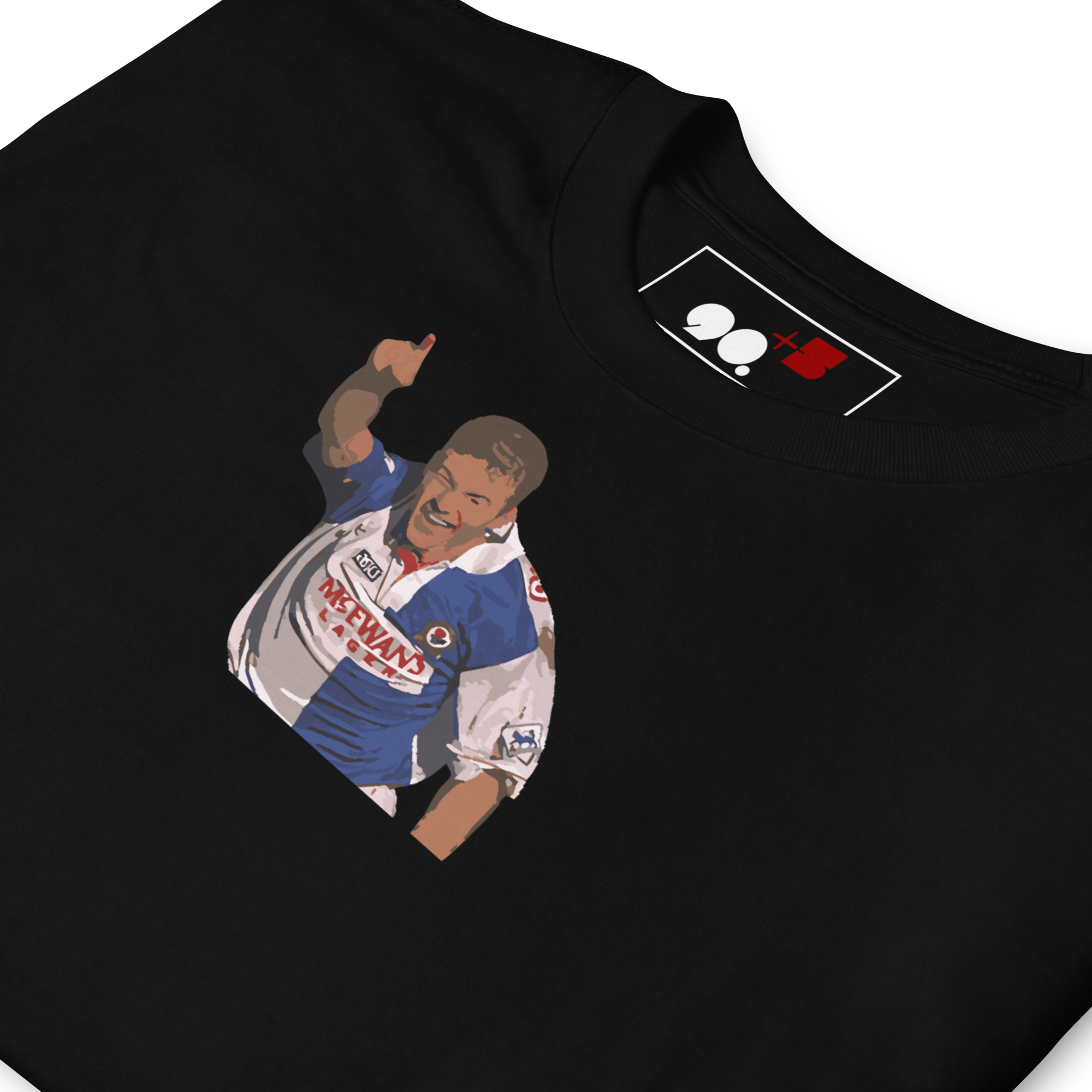 Blackburn Rovers - Shearer | Printed Club Classic T-Shirt