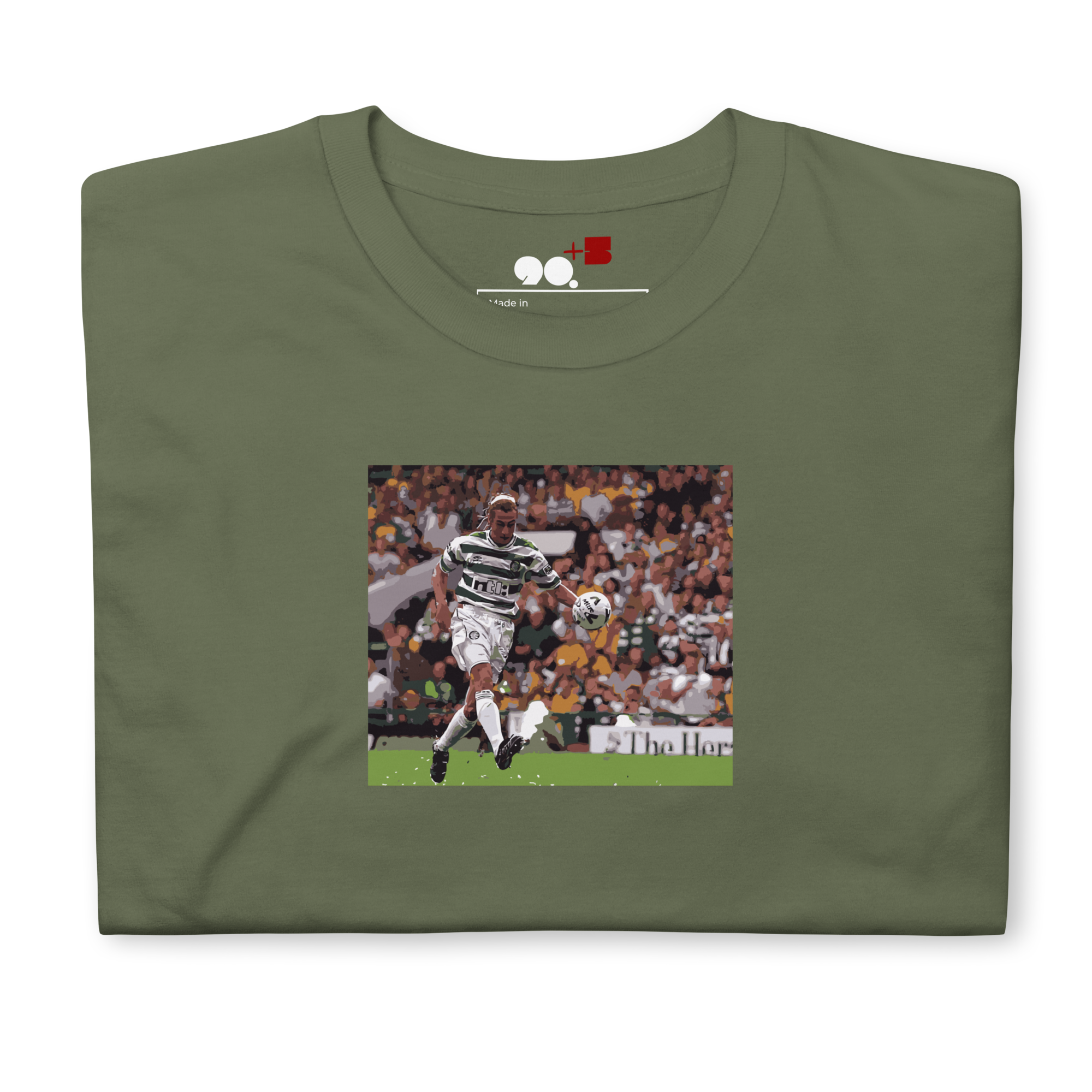Celtic - Larsson Chip vs Rangers | Printed Club Classic T-Shirt
