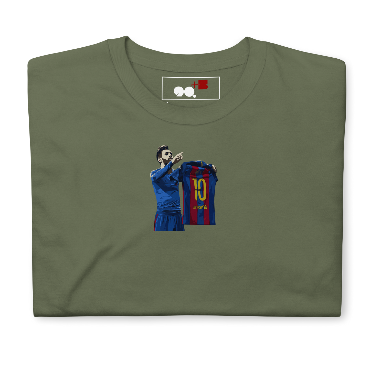 Barcelona - Messi Celebration vs Real Madrid | Printed Club Classic T-Shirt