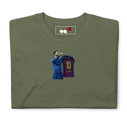 Barcelona - Messi Celebration vs Real Madrid | Printed Club Classic T-Shirt