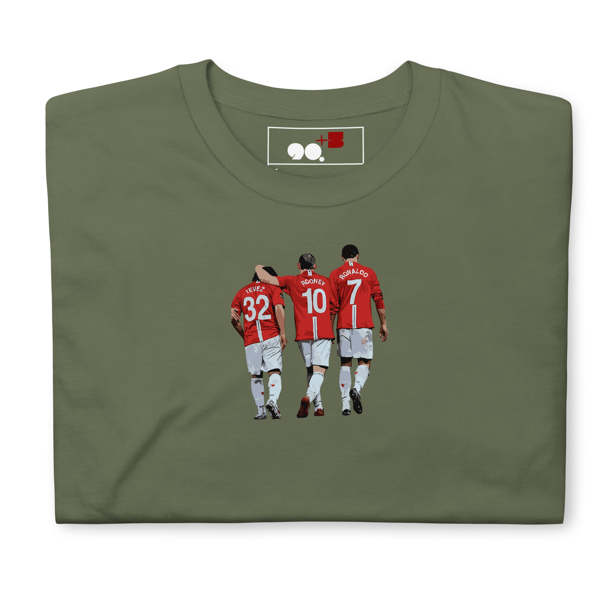 Manchester United - Tevez, Rooney, Ronaldo | Printed Club Classic T-Shirt