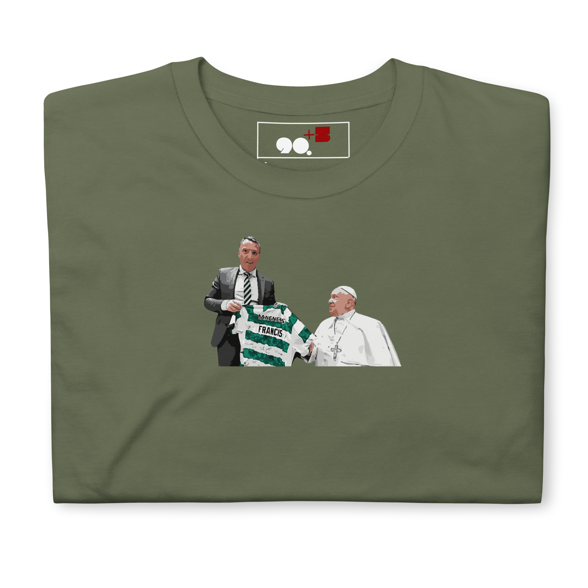 Celtic - Pope Francis & Brendan Rodgers | Printed Club Classic T-Shirt