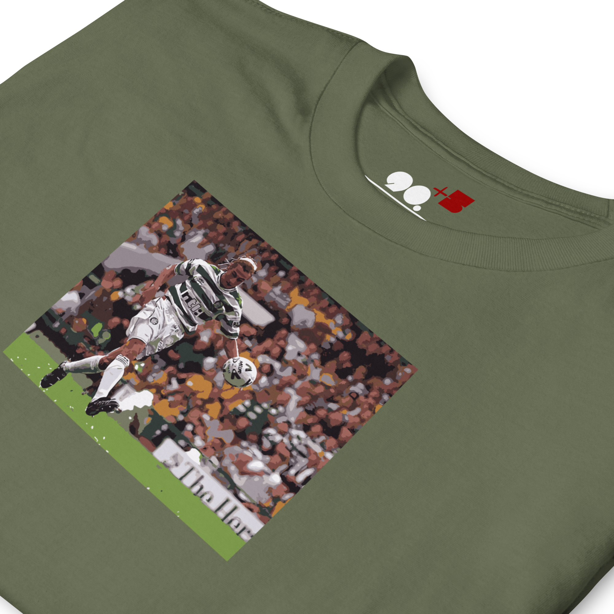 Celtic - Larsson Chip vs Rangers | Printed Club Classic T-Shirt