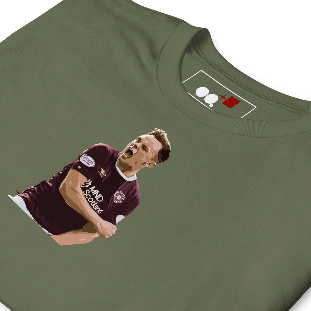 Heart Of Midlothian - Shankland | Printed Club Classic T-Shirt