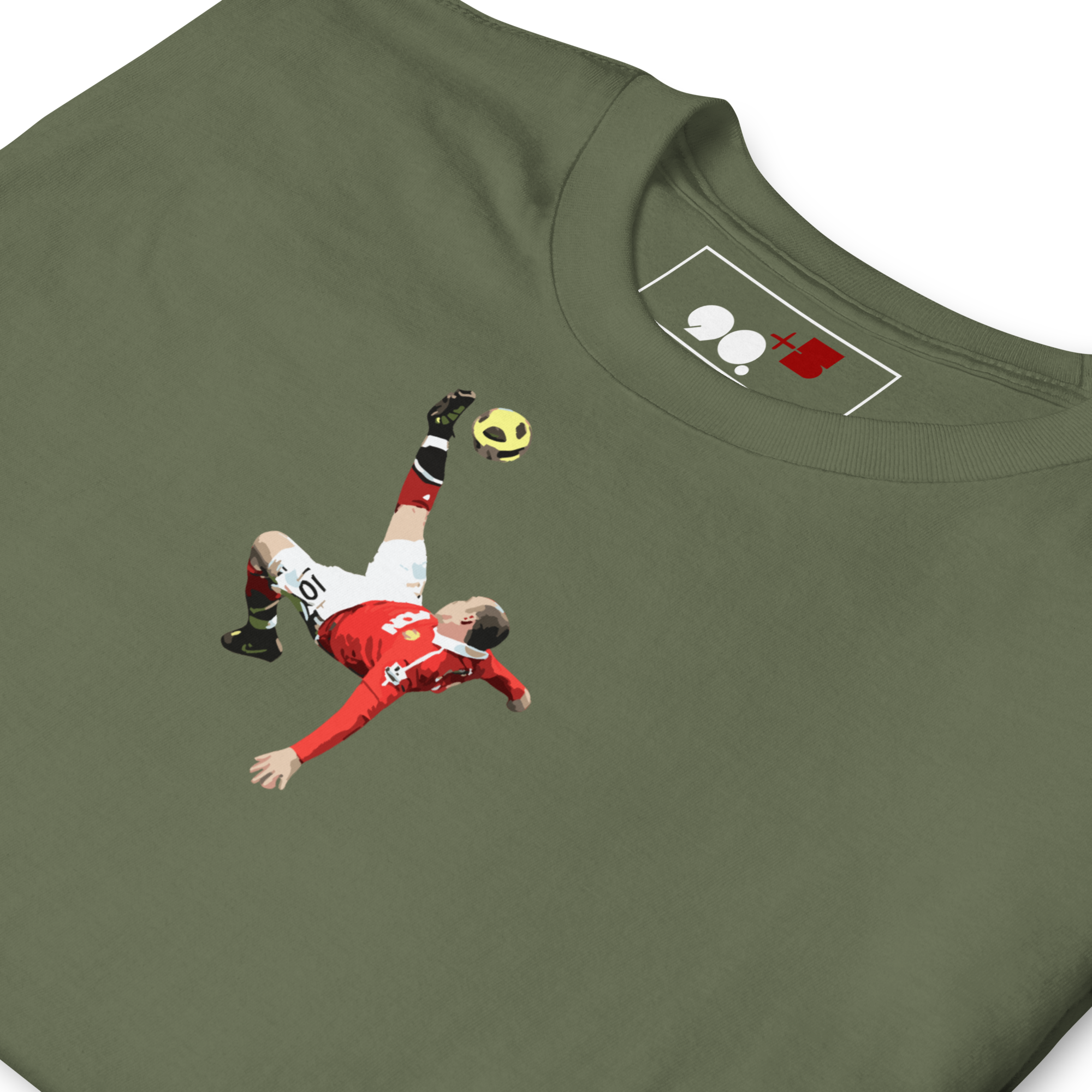 Manchester United - Rooney Overhead vs City | Printed Club Classic T-Shirt