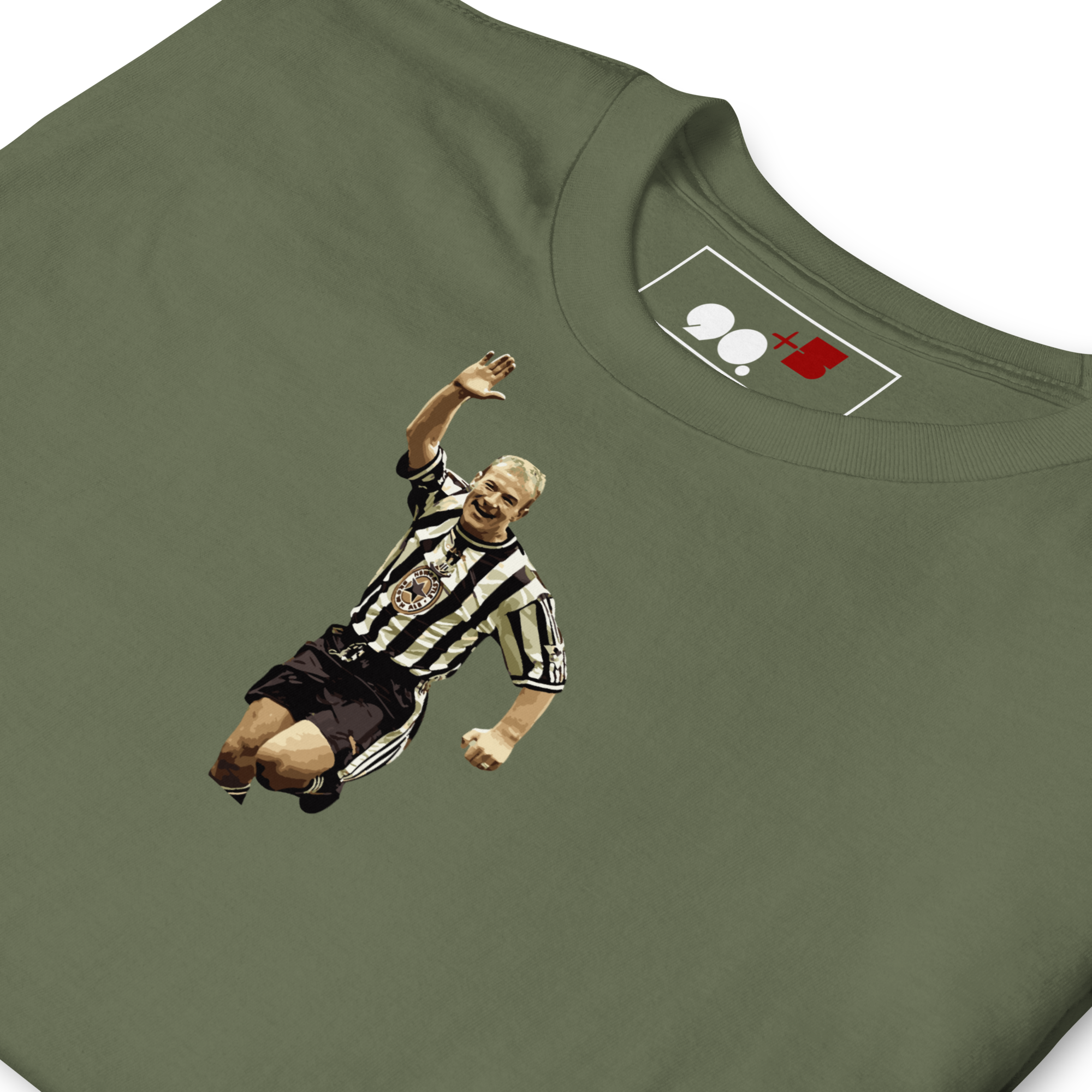 Newcastle United - Shearer 9 | Printed Club Classic T-Shirt