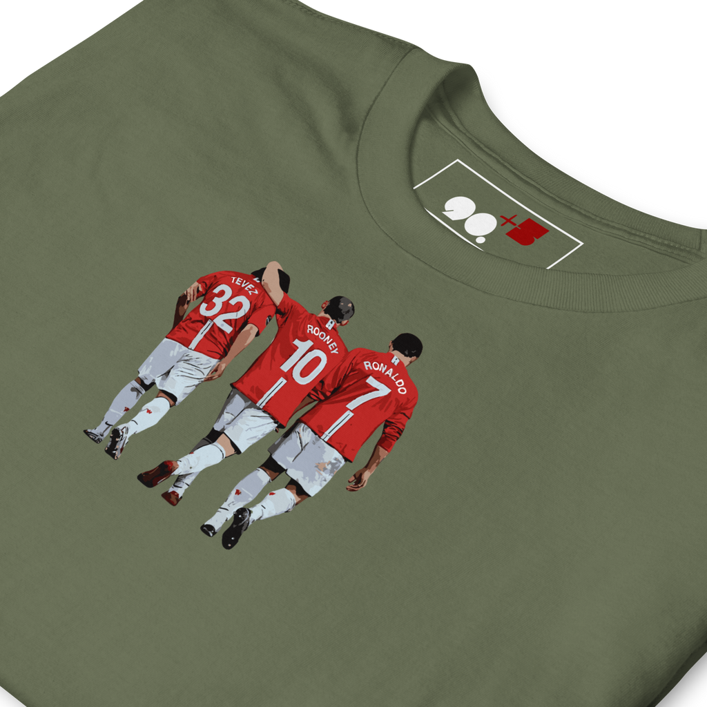 Manchester United - Tevez, Rooney, Ronaldo | Printed Club Classic T-Shirt