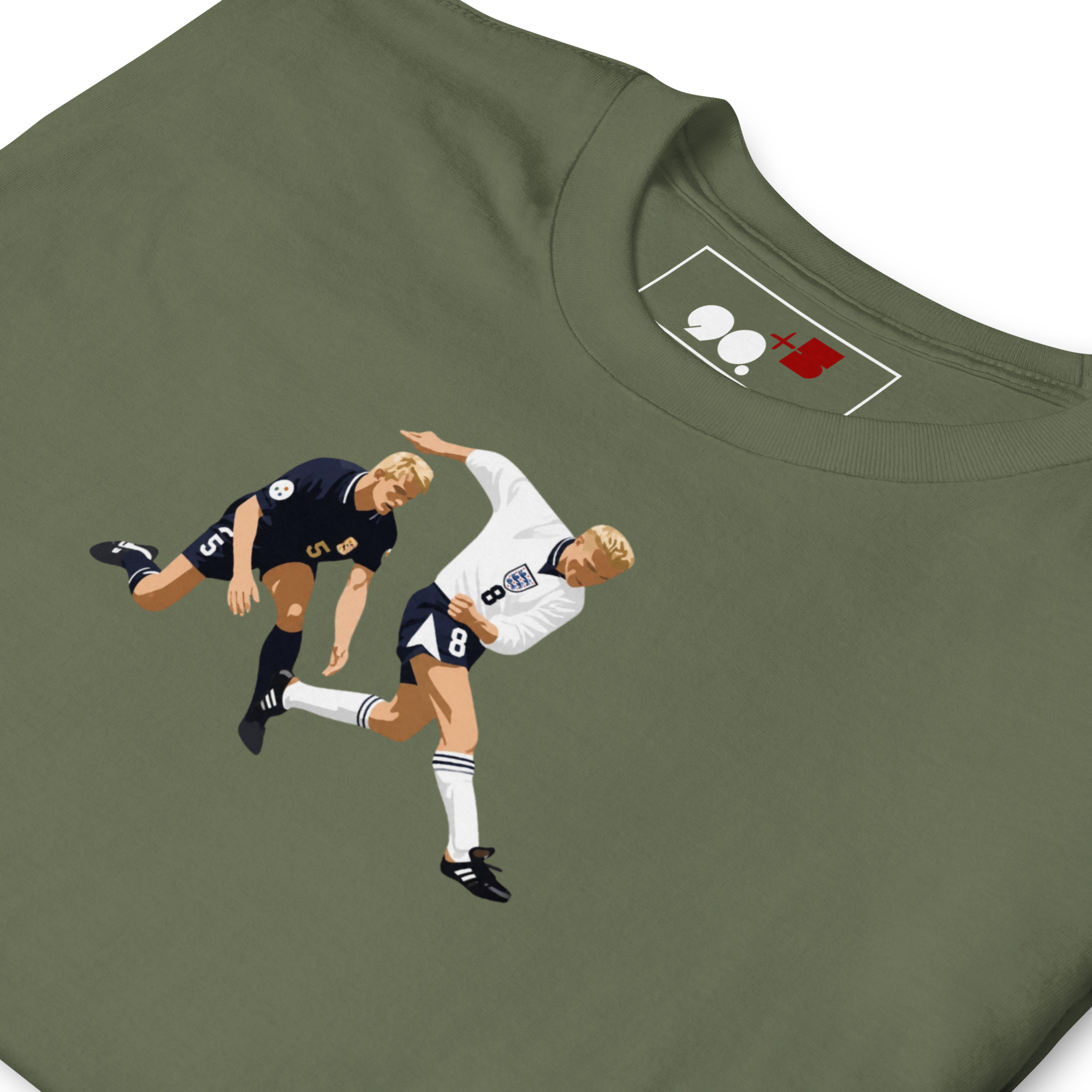 England - Gazza vs Scotland | Printed Club Classic T-Shirt