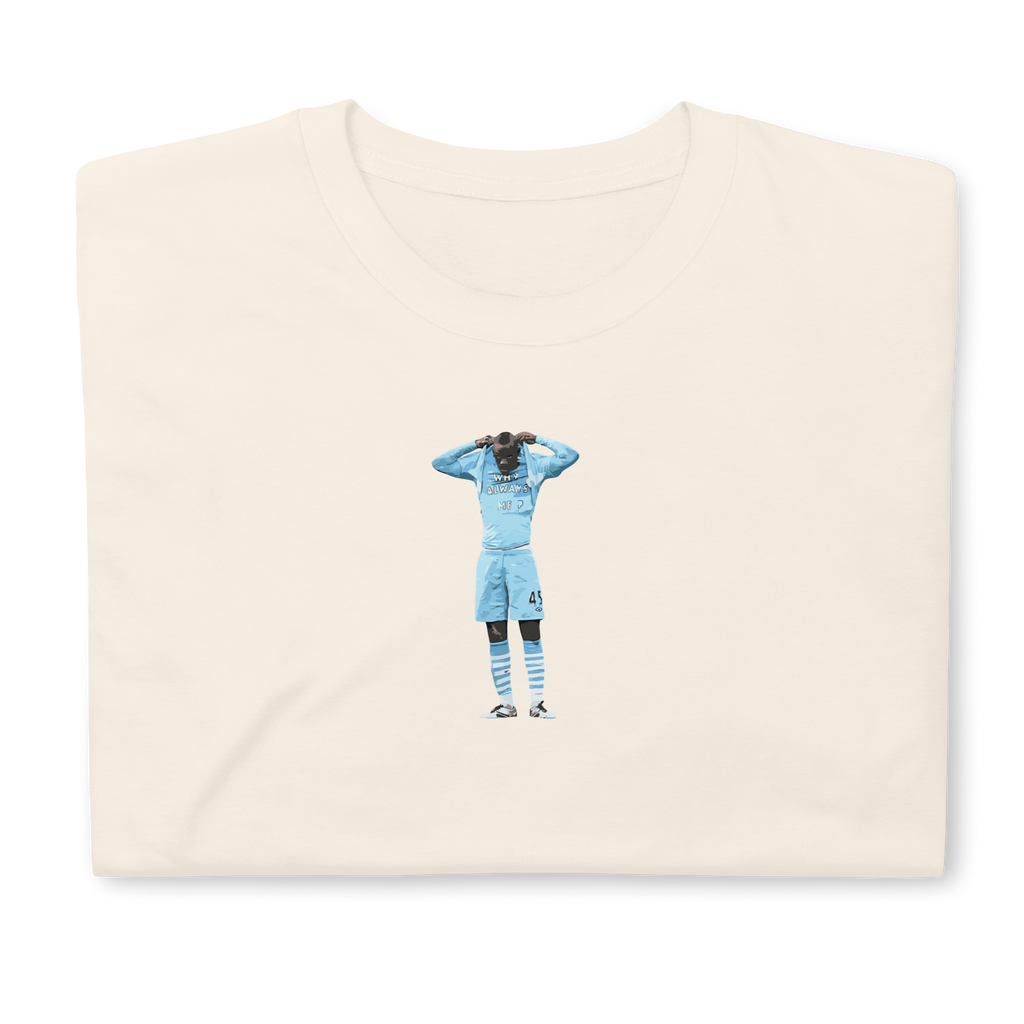 Manchester City - Why Always Balotelli? | Printed Club Classic T-Shirt