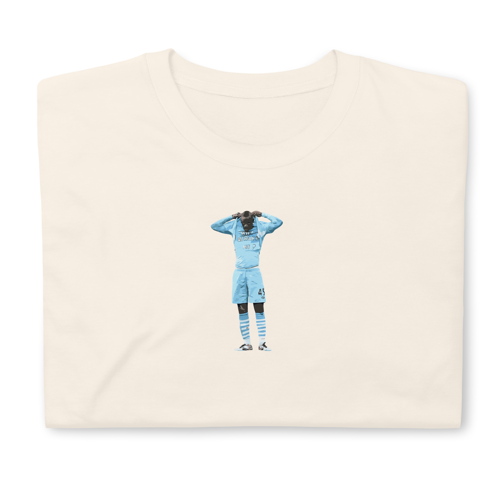 Manchester City - Why Always Balotelli? | Printed Club Classic T-Shirt