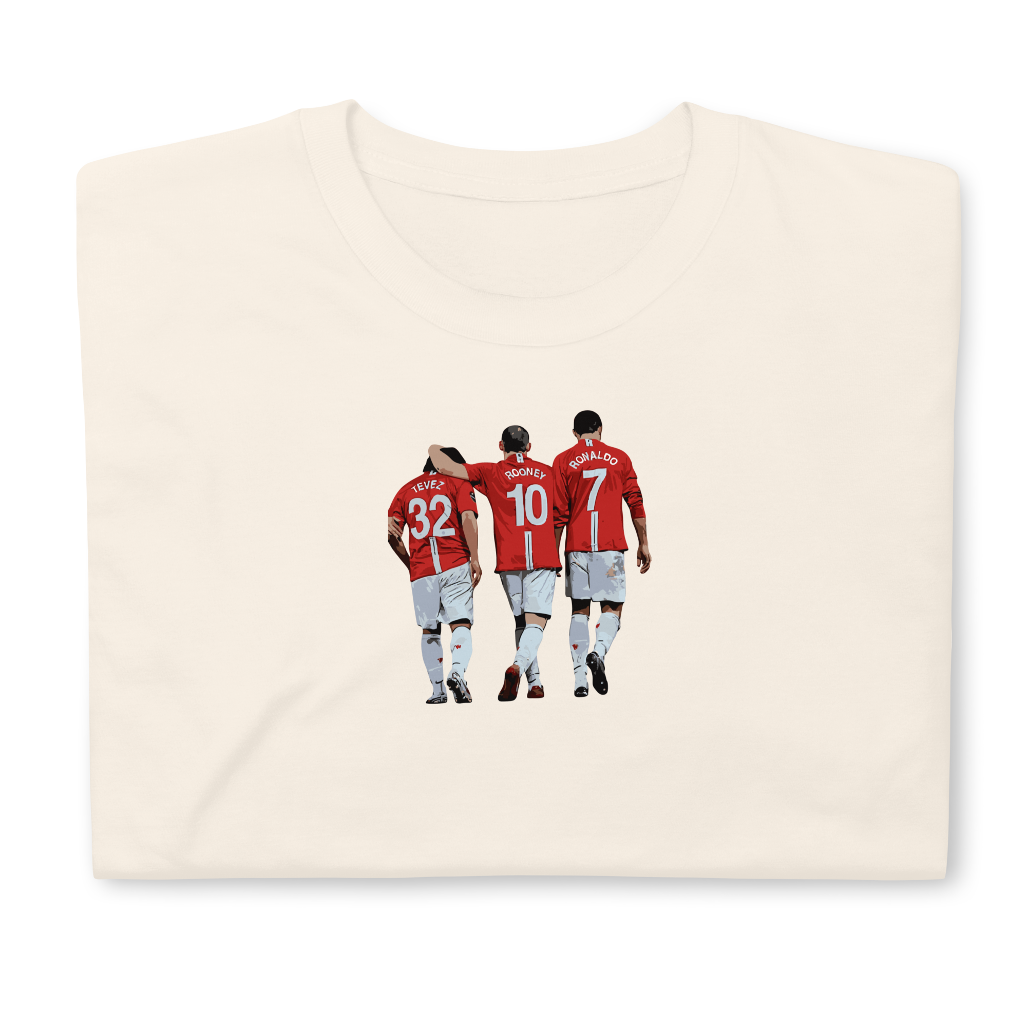 Manchester United - Tevez, Rooney, Ronaldo | Printed Club Classic T-Shirt