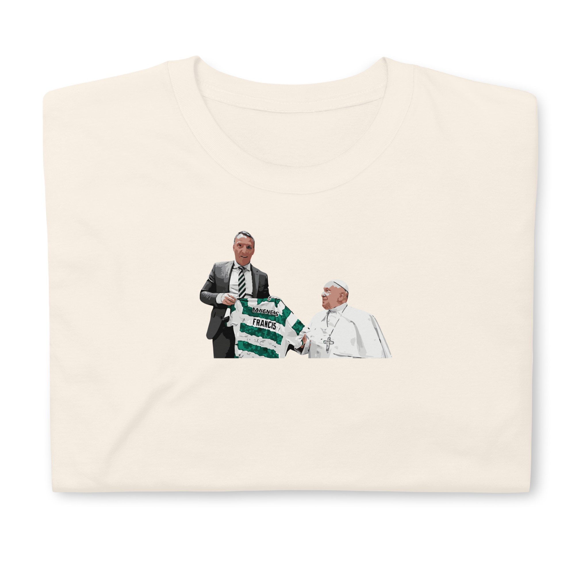 Celtic - Pope Francis & Brendan Rodgers | Printed Club Classic T-Shirt