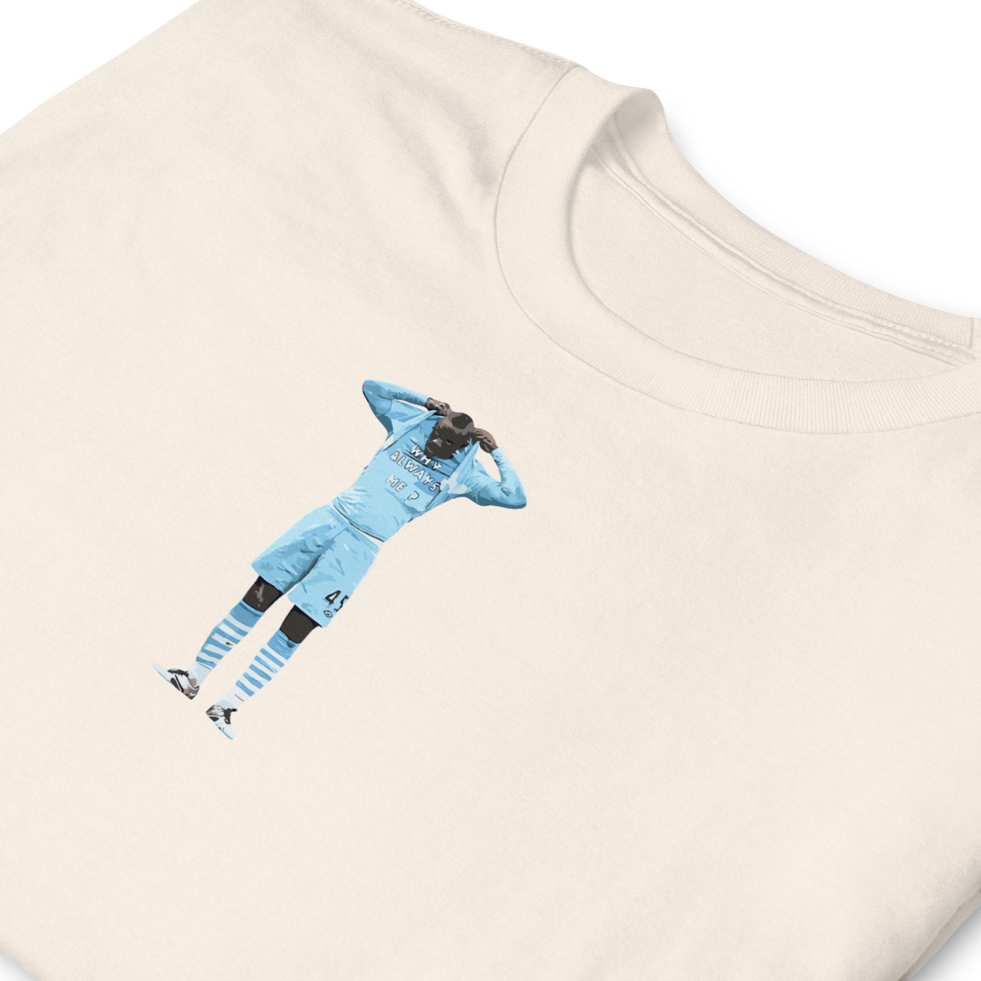 Manchester City - Why Always Balotelli? | Printed Club Classic T-Shirt