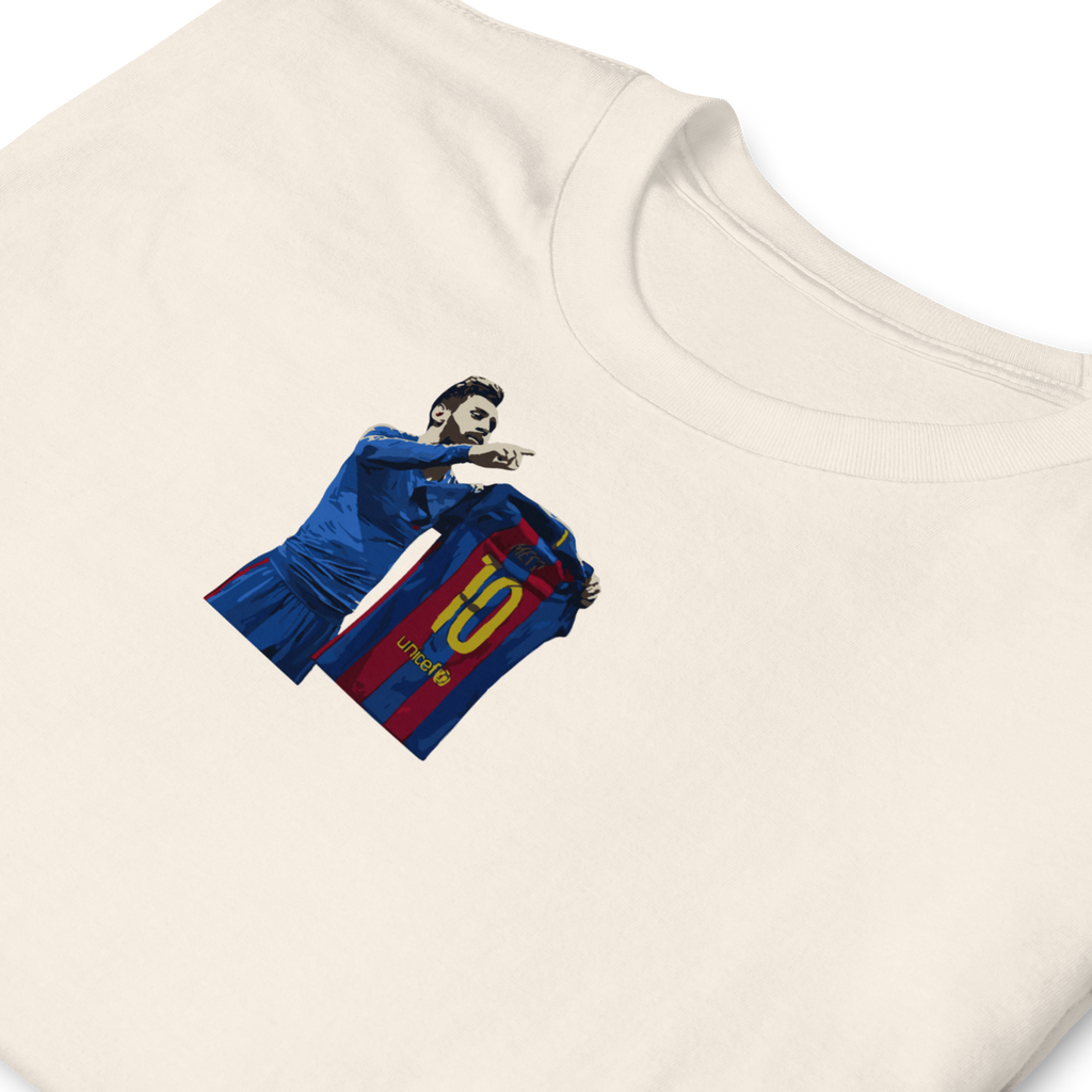 Barcelona - Messi Celebration vs Real Madrid | Printed Club Classic T-Shirt