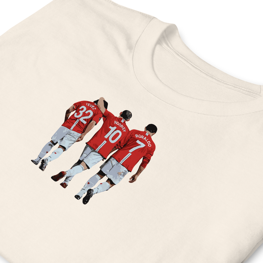 Manchester United - Tevez, Rooney, Ronaldo | Printed Club Classic T-Shirt