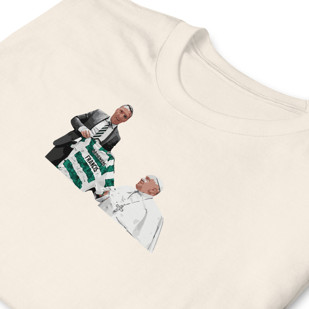 Celtic - Pope Francis & Brendan Rodgers | Printed Club Classic T-Shirt