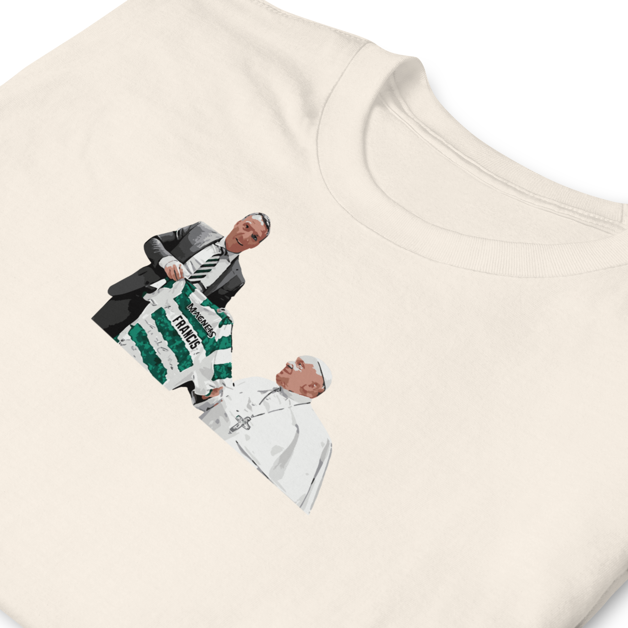 Celtic - Pope Francis & Brendan Rodgers | Printed Club Classic T-Shirt