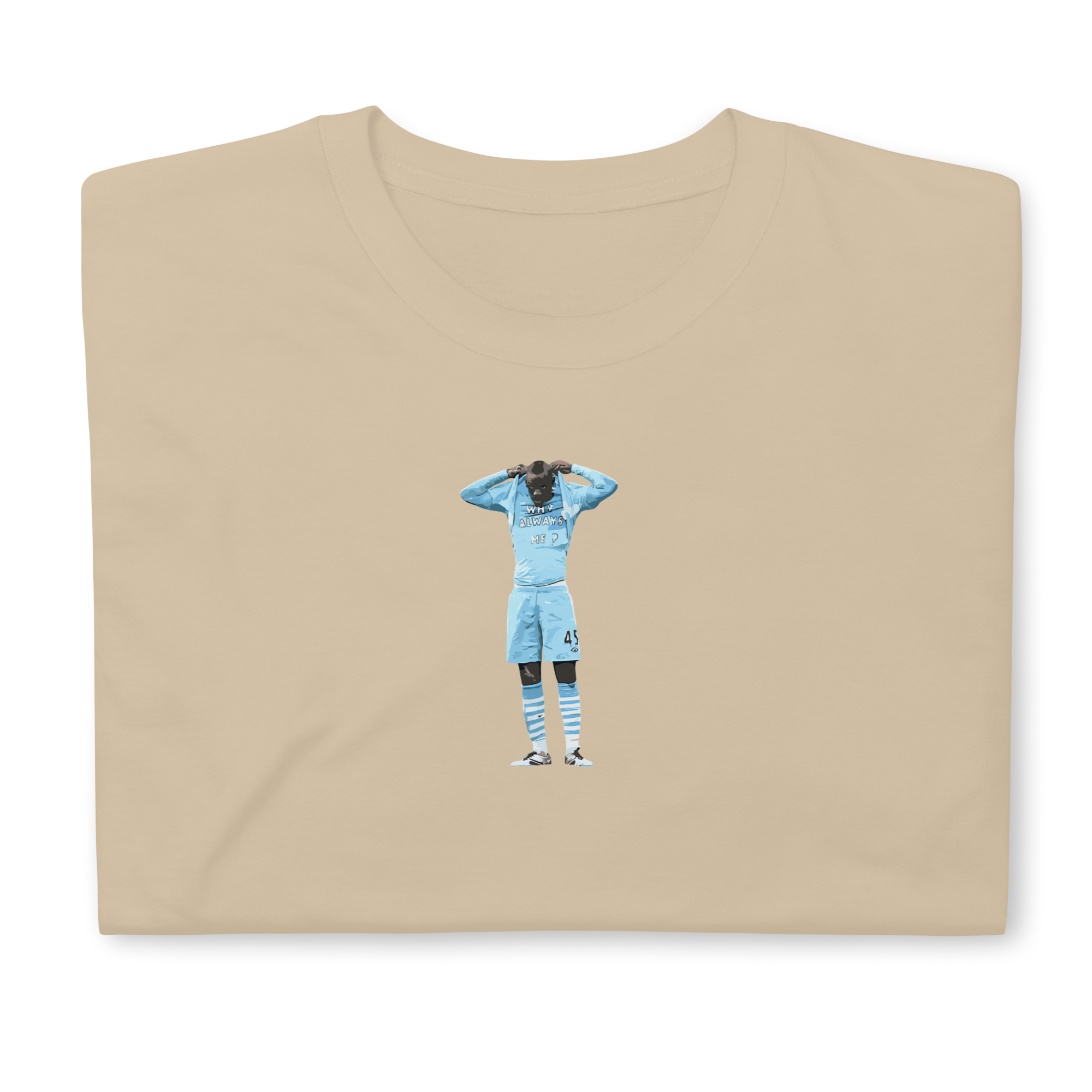 Manchester City - Why Always Balotelli? | Printed Club Classic T-Shirt