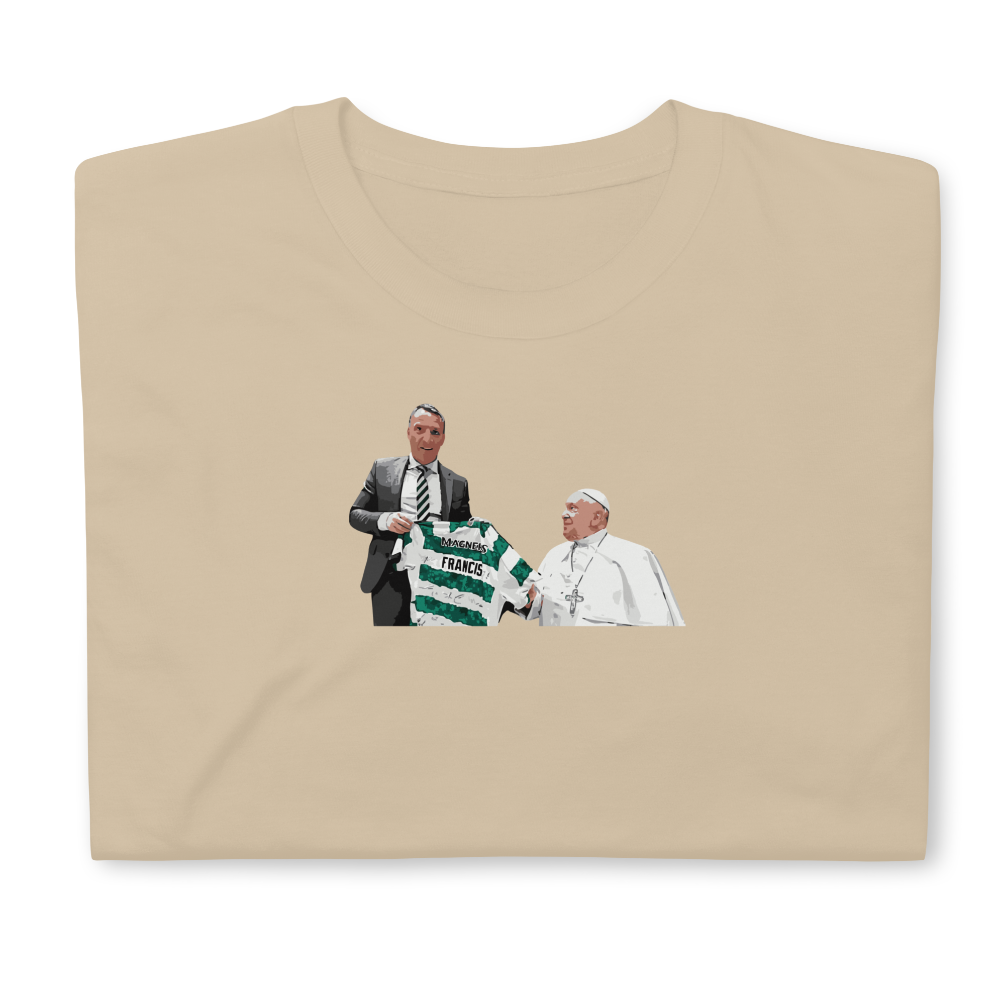 Celtic - Pope Francis & Brendan Rodgers | Printed Club Classic T-Shirt