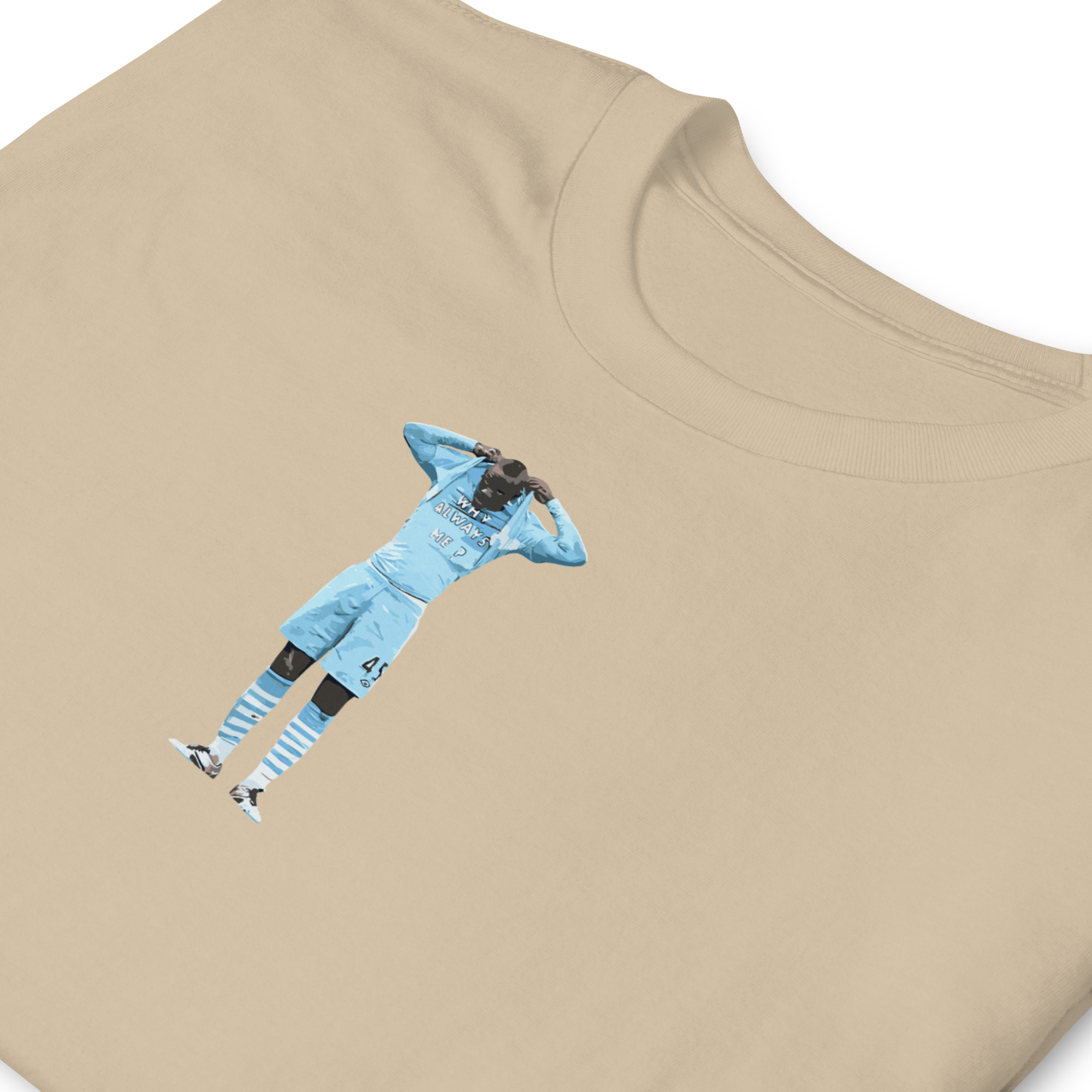 Manchester City - Why Always Balotelli? | Printed Club Classic T-Shirt