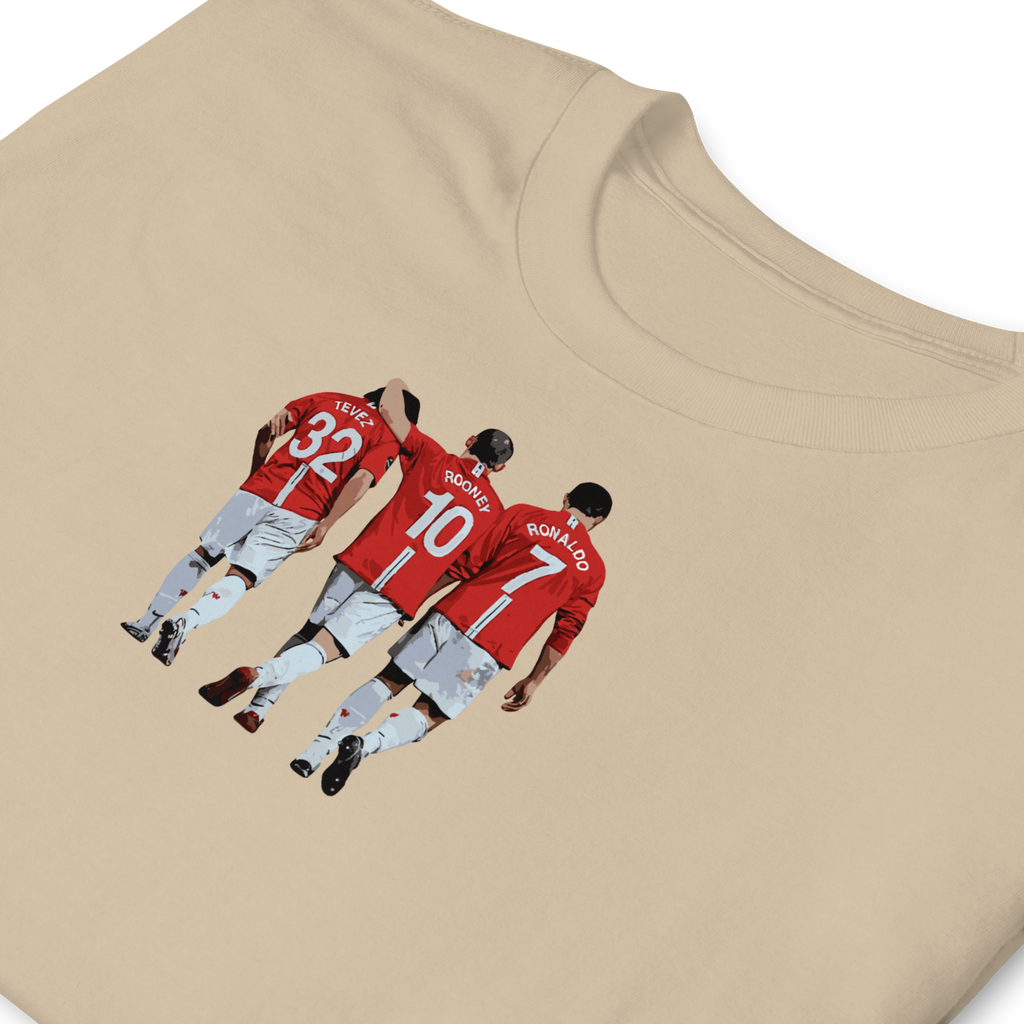 Manchester United - Tevez, Rooney, Ronaldo | Printed Club Classic T-Shirt