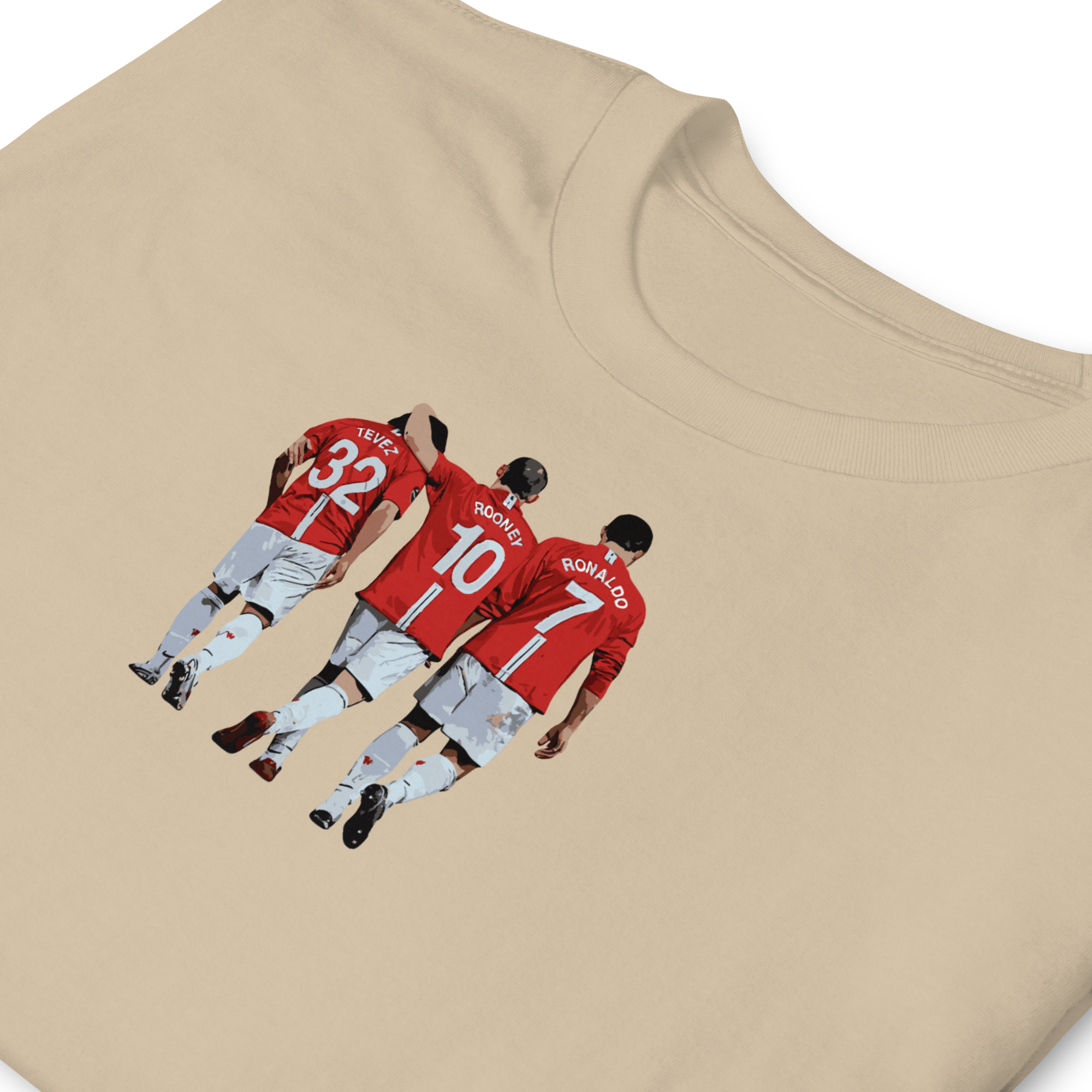 Manchester United - Tevez, Rooney, Ronaldo | Printed Club Classic T-Shirt