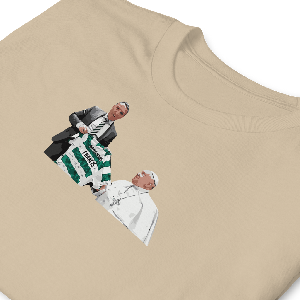 Celtic - Pope Francis & Brendan Rodgers | Printed Club Classic T-Shirt